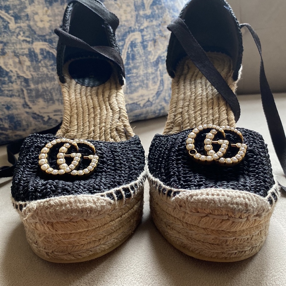 GUCCI Crochet Espadrilles
